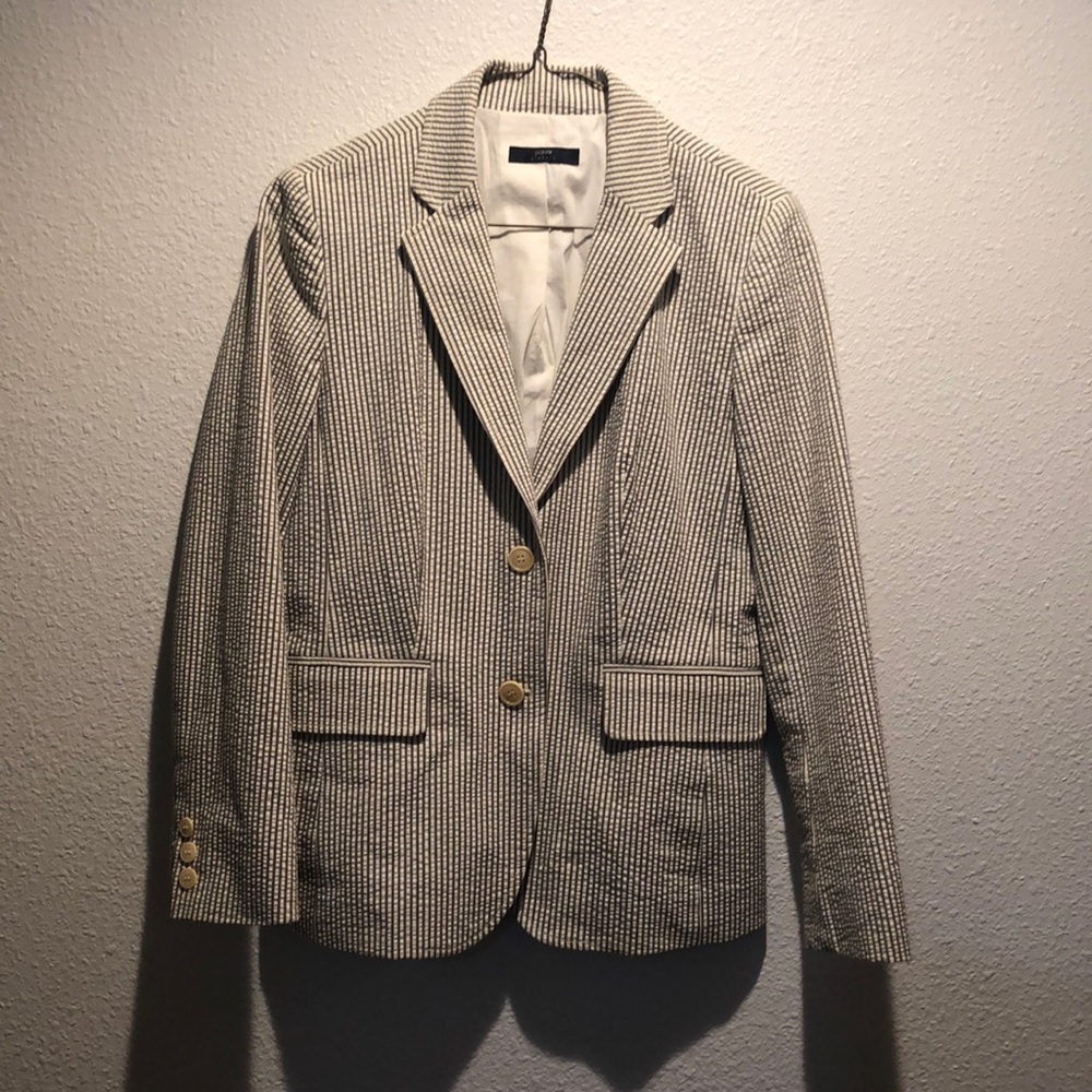 J.Crew seersucker blazer